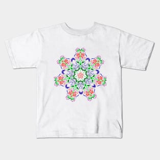 Polish Flower Design Kids T-Shirt